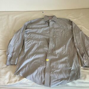 Brooks Brothers Gray Dress Shirt Lightweight Cotton